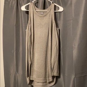 New York & Company Cold Shoulder Top